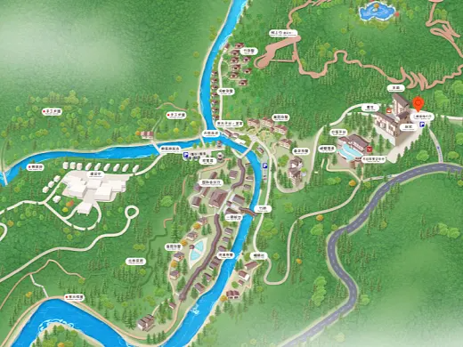 大埔结合景区手绘地图智慧导览和720全景技术，可以让景区更加“动”起来，为游客提供更加身临其境的导览体验。